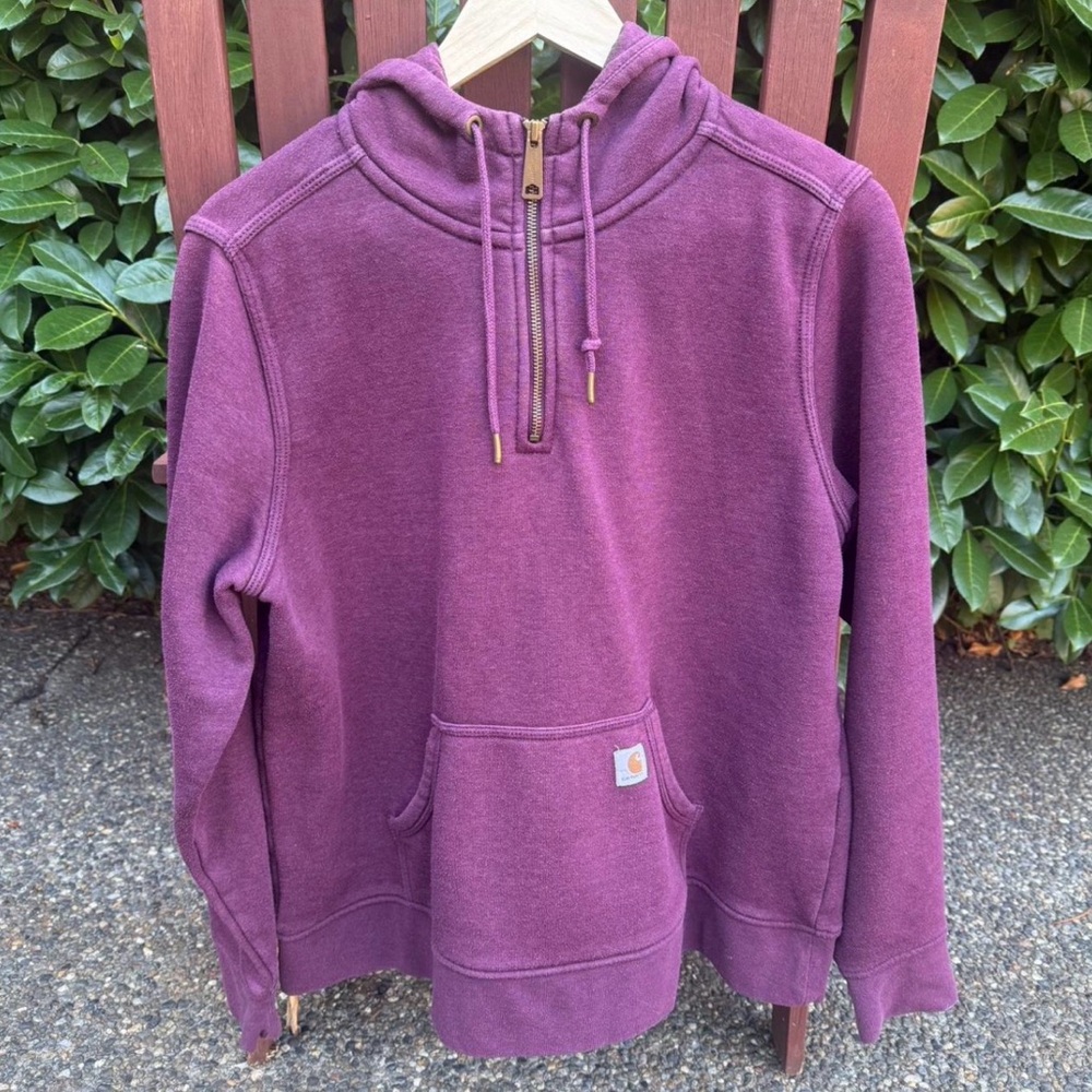 Carhartt 1/4 zip Hooded Sweatshirt